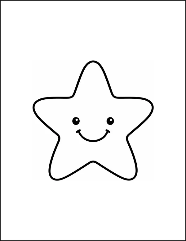 One large star with exactly five rounded points.