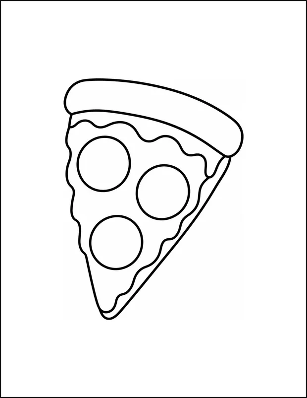 One slice of pizza with exactly three large topping circles.