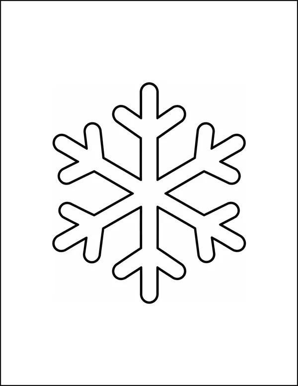 One large snowflake with exactly six arms.