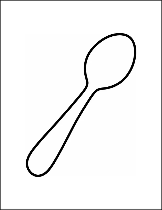 One large spoon lying diagonally with a wide oval bowl.
